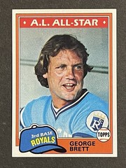 George Brett~Lot of 3~1980 Topps Burger King #13~1981 Topps #700~1982 Topps #201