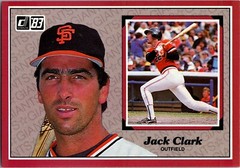 1983 Donruss Baseball Action All Stars #29 Jack Clark – San Francisco Giants