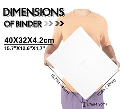 9 Pocket Top Loader Binder for 360+ Cards, Ringless, Side-Loading Sleeves, Spine
