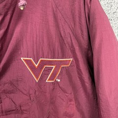 Vintage Virginia Tech Hokies Logo 7 Jacket Adult XL Puffer 90s Korea