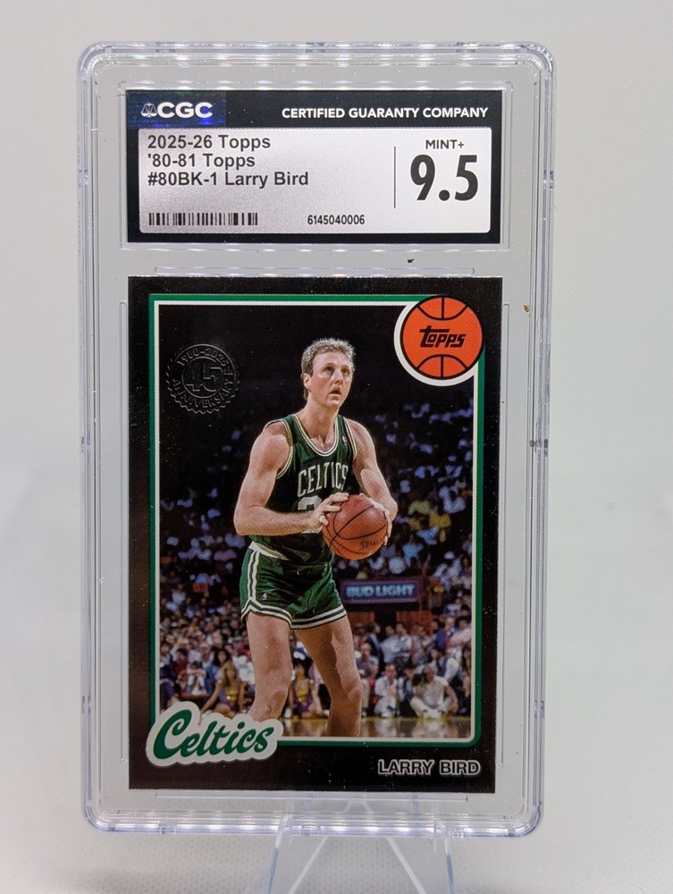 2025-26 Topps – 1980-81 Topps Basketball Larry Bird #80BK-1 Graded CGC 9.5