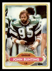 1980 Topps John Bunting # 251 Philadelphia Eagles