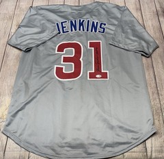 CHICAGO CUBS FERGIE JENKINS SIGNED GREY CUSTOM JERSEY JSA COA!!! “HOF 91”