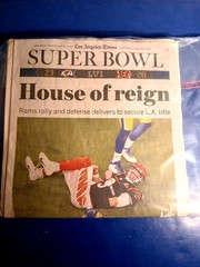 Los Angeles Rams 2022 Superbowl championship LA Times Newspaper