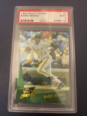 1993 BARRY BONDS Score Select Stars Duflex #7 PSA 9 MINT