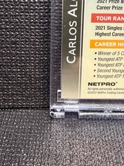 🎾 2022 NETPRO Premium Rainbow Celebration Carlos Alcaraz RC /250 Free Shipping