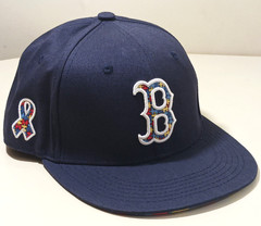 Unreleased 2021 Boston Red Sox Autism Day navy black New Era hat Fenway Park USA