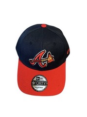Atlanta Braves 9Forty New Era Adjustable Hat Classic Navy, Scarlett Red & White