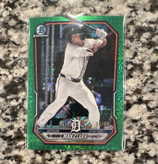 Topps 2026 Bowman Chrome Max Clark Detroit Tigers Green /99 BCP-2