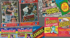HUGE Lot of 100 Unopened Old Vintage Baseball Cards in Wax Cello Rack Packs