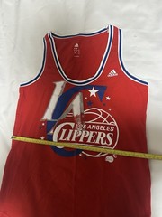 Adidas Los Ángeles Clippers Tank Top Red Blue And White Sleeveless Size Large