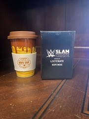 The New Day Kofi Cup Mug WWE Slam Loot Crate HIGH FLYERS Coffee