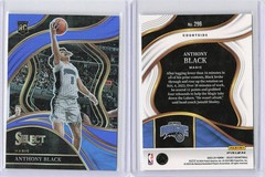 2023-24 Panini Select ANTHONY BLACK Courtside #296 Blue Holo