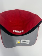 Kansas City Chiefs New Era Hat Cap Perfect 39Thirty SZ S/M Stretch Fit Red Rope