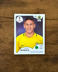 2018 PANINI STICKER WORLD CUP RUSSIA NEYMAR JR BRAZIL BLACK #371 MINT