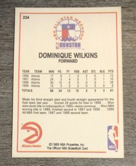 Dominique Wilkins 1989-90 NBA Hoops All-Star Hawks #234 *8337*