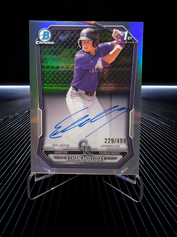 2026 Bowman – Ethan Holliday Chrome Prospect Autographs #CPA-EH Refractor /499