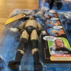 WWF/WWE Jakks Wrestling Figure Back Talkin’ Slammers HHH/SCSA/Rock MITB