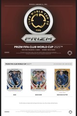 2025 Panini Prizm FIFA Club World Cup Soccer Factory Sealed Hobby Mega Card Box