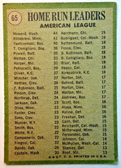 1971 Topps – League Leaders Carl Yastrzemski, Harmon Killebrew, Frank Howard #65