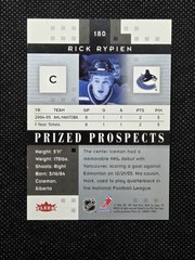 2005-06 Fleer Hot Prospects #180 RICK RYPIEN Prized Prospects Rookie /1999 AUTO