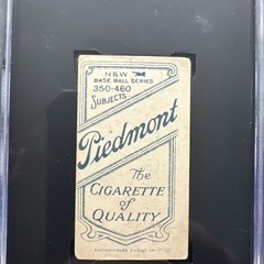 1909-11 T206 – Cy Young 350 Factory No. 25 Back Wearing Glove
