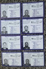 Minnesota Vikings 2000 Police Football Card Set (8 Card Complete)