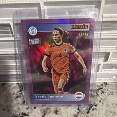 2025 Topps Merlin UEFA Women&rsquo;s Euro Veerle Buurman Debut /75 Netherlands