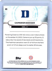 2025-26 Bowman&rsquo;s Best University #69 Cameron Boozer
