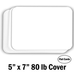 Hamilco White Cardstock 5 X 7&Prime; 80 lb Index Cards 100 Pack
