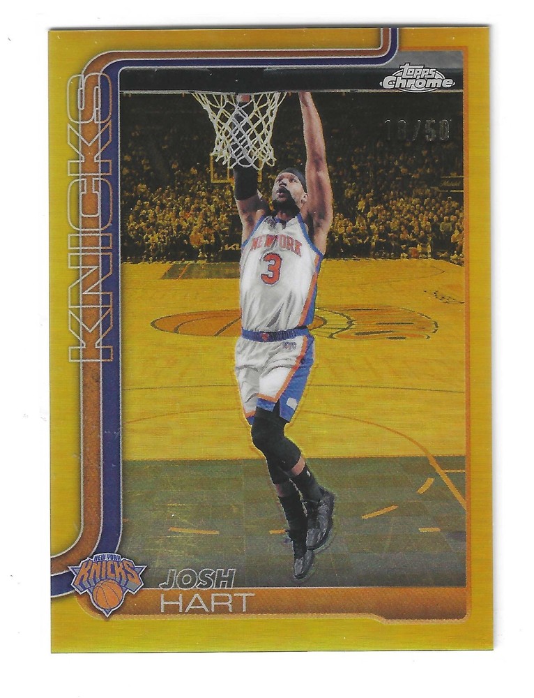 2025-26 Topps Chrome Update Josh Hart #72 True Gold Refractor /50 SSP