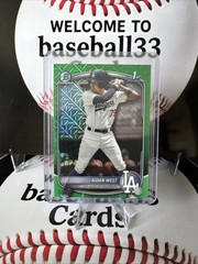 2025 Topps Bowman Draft Chrome Aidan West 1st Green Mojo /99 Dodgers BDC-6
