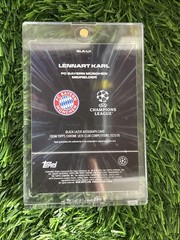 LENNART KARL 2025-26 TOPPS CHROME UCL BLACK LAZER PURPLE ROOKIE AUTO /75