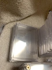 Trading Card Holders lot of 75 – 11 – 4 screw, 11 – 1 screw, 50 – Snap tite Used