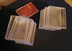 Trading Card Hard Plastic Snap Tite Together Holders. Lot of 20