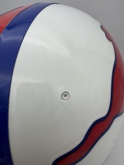 Vintage Used 1982 SMU Mustangs Style Riddell PAC44 Football Game Helmet 7 1/4