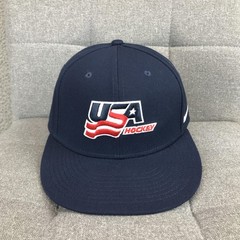USA Hockey Hat Cap Snap Back Mens One Size Blue Nike Dri Fit Team USA Hockey