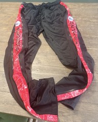 Philadelphia 76ers NBA Zipway Tear-away Pants for Men Size XL Color Black & Red