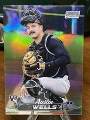 2024 Topps Stadium Club – Austin Wells #216 Chrome Refractor (RC)