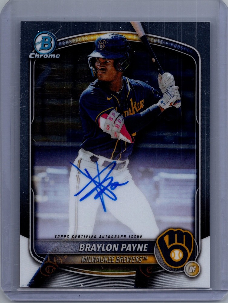 2025 Bowman Chrome #CPA-BP Braylon Payne Prospect Autographs 804