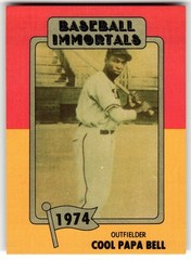 1980-87 SSPC HOF #141 Cool Papa Bell Baseball Immortals 1st Printing