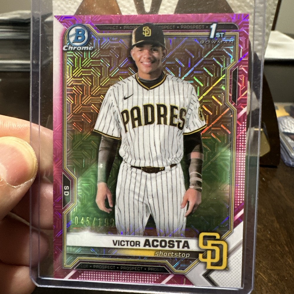 Victor Acosta 2021 Bowman Chrome – Prospect Pink Mojo Refractor /199