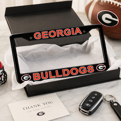 Georgia Bulldogs UGA License Plate Frame Cover – Black – EliteAuto3K