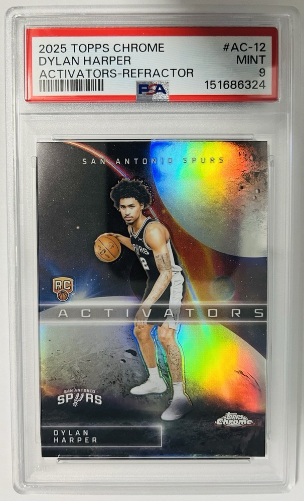 2025 Topps Chrome Dylan Harper #AC-12 Activators Refractor PSA 9 Mint