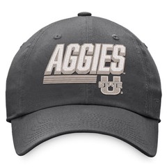 Men&rsquo;s Top of the World Charcoal Utah State Aggies Slice Adjustable Hat