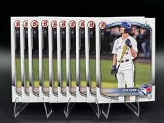 Lot (x10) 2025 Bowman Draft 1st Base Paper Jake Cook #BD-97 Blue Jays