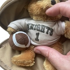 PLUSHLAND UCF Golden Knights Plush Football with baby bear inside