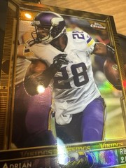 2015 Topps Chrome Adrian Peterson GOLD Refractor Mini /10 VIKINGS HOF