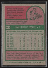 1975 Topps #148 Jim Rooker Pittsburgh Pirates EX