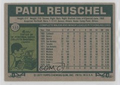 1977 Topps Paul Reuschel #333 Rookie RC 0c4